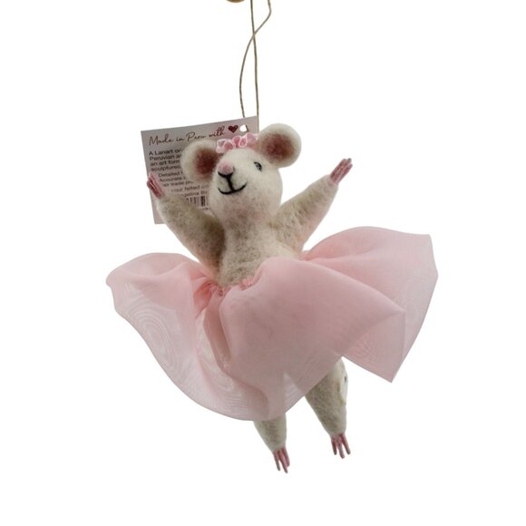 Lanart Angelina Ballerina Mouse Alpaca Needle Felting 93770 - Picture 1 of 5